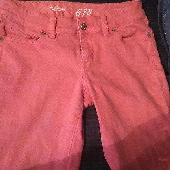 !!The Limited Denim 678 Coral Colored Jeans Womens Size 2 - Picture 1 of 5